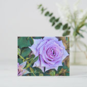 Rosa Sweet Moon [Postcard] Postkarte (Stehend Vorderseite)