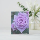 Rosa Sweet Moon Postkarte (Stehend Vorderseite)