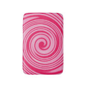 Rosa Swirbelmuster Badematte (Vorderseite Vertikal)