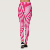 Rosa Swirbelmuster Leggings (Rückseite)