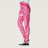 Rosa Swirbelmuster Leggings (Links)