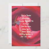 Rosa Swirbeln Rosenknospe Floral Art Party Einladung (Vorderseite)