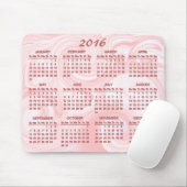 Rosa Swirl 2016 Kalender Mousepad (Mit Mouse)