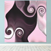 Rosa Swirl 45 Leinwanddruck (Insitu (Holzboden))