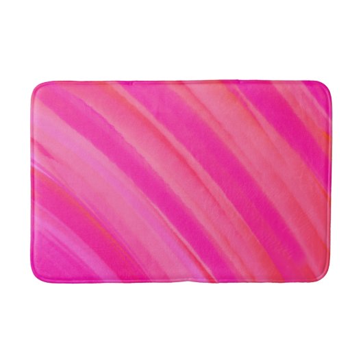 Rosa Swirl Abstrakt Badematte (Vorderseite)