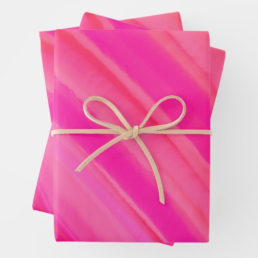 Rosa Swirl Abstrakt Geschenkpapier Set (Beispiel)
