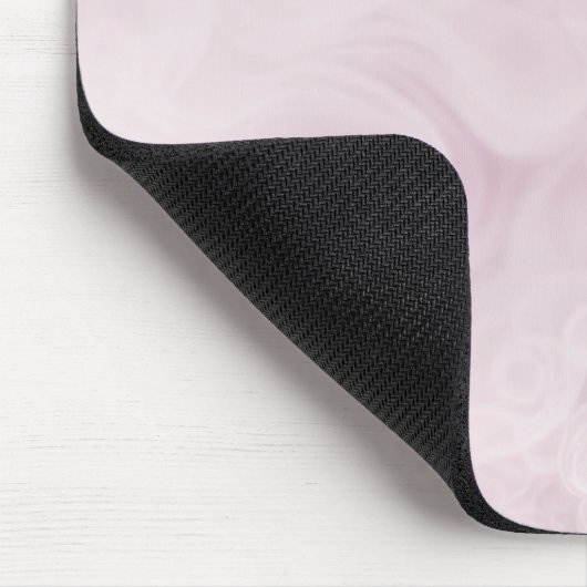 Rosa Swirl Abstrakt Mousepad (Ecke)
