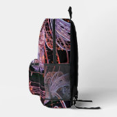 Rosa Swirl Bedruckter Rucksack (Rechts)