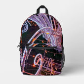 Rosa Swirl Bedruckter Rucksack (Vorderseite)