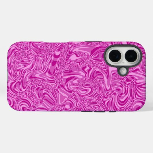 Rosa Swirl Case-Mate iPhone Hülle (Rückseite (Horizontal))