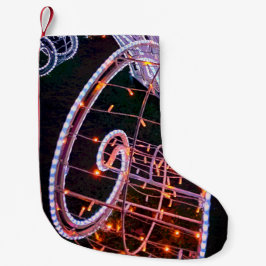 Rosa Swirl erstellen Kleiner Weihnachtsstrumpf