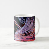 Rosa Swirl Kaffeetasse (VorderseiteRechts)