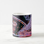 Rosa Swirl Kaffeetasse (Mittel)
