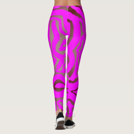 Rosa Swirl Leggings (Rückseite)