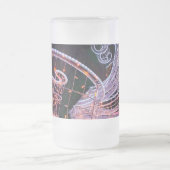 Rosa Swirl Mattglas Bierglas (Mittel)