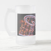 Rosa Swirl Mattglas Bierglas (Links)