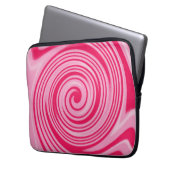 Rosa Swirl-Notebookhülle Laptopschutzhülle (Vorderseite Links)
