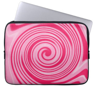 Rosa Swirl-Notebookhülle Laptopschutzhülle