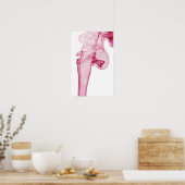 Rosa Swirl Poster (Küche)