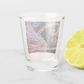 Rosa Swirl Schnapsglas (Rückseite)