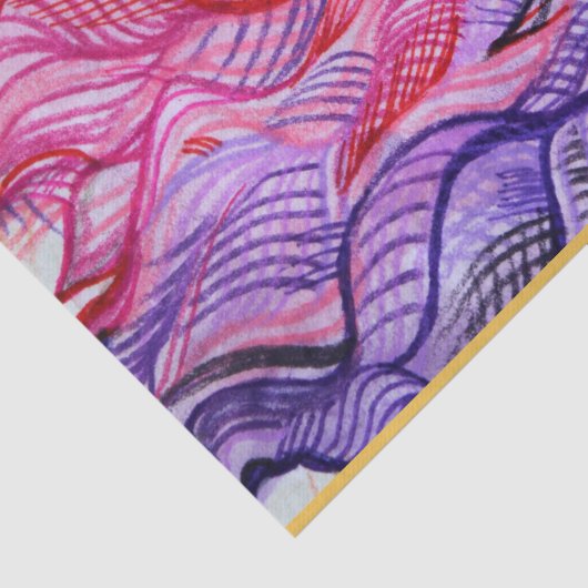 Rosa Swirl Seidenpapier (Ausschnitt)