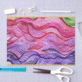 Rosa Swirl Seidenpapier (Handwerk)