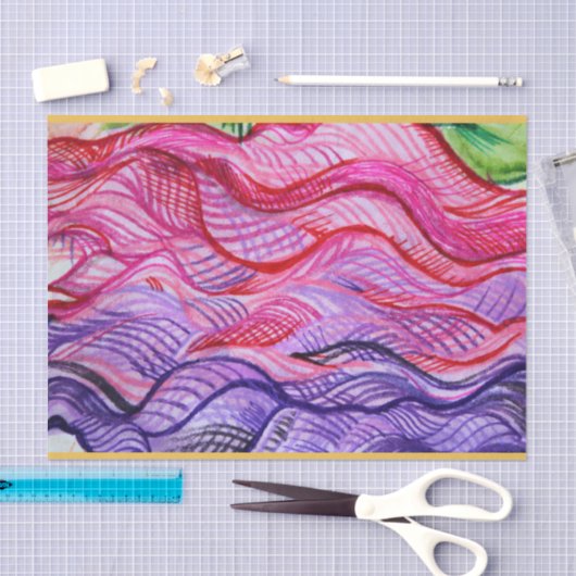 Rosa Swirl Seidenpapier (Handwerk)