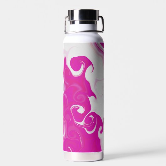 Rosa Swirl Trinkflasche (Rückseite)