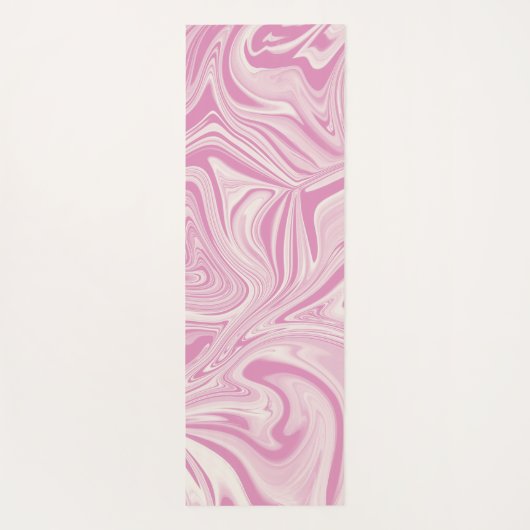 Rosa Swirt mit Namaste Text Yogamatte (Rückseite)