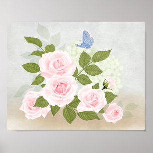 Rosa Symphonie-Rosen Poster