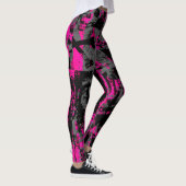 Rosa Szene Kid Grunge Leggings (Rechts)