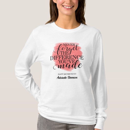 Rosa T-Shirt (Vorderseite)