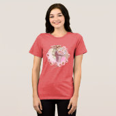 rosa T-Shirt Tri-Blend Shirt (Vorderseite voll)