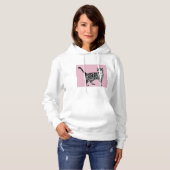 Rosa Tabby Katzen Langschläfer T - Shirt oben (Vorne ganz)