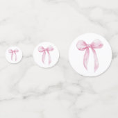 Rosa Tabelle Konfetti (Vorderseiten)