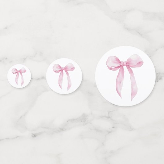 Rosa Tabelle Konfetti (Rückseiten)