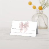 Rosa Tabelle Platzkarte (Vorderseite)