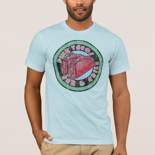 Rosa Taco Bar und Grill T-Shirt (Vorderseite)