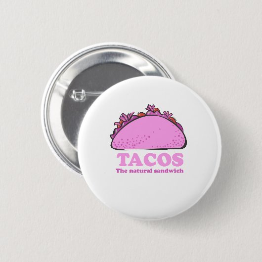 ROSA TACOS BUTTON (Vorne & Hinten)