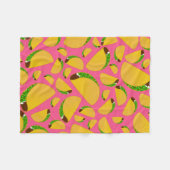 Rosa Tacos Fleecedecke (Vorderseite (Horizontal))