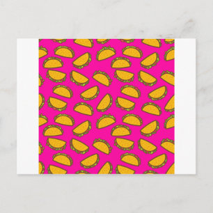 rosa Tacos Postkarte