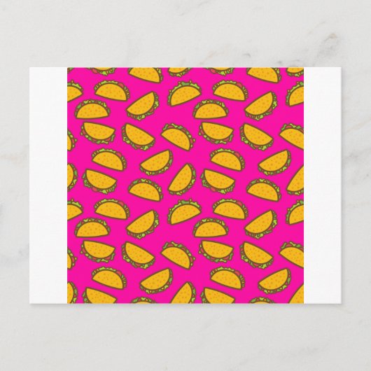 Rosa Tacos Postkarte (Vorderseite)