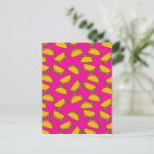Rosa Tacos Postkarte (Stehend Vorderseite)