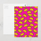 Rosa Tacos Postkarte (Vorne/Hinten)