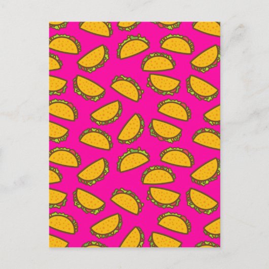 Rosa Tacos Postkarte (Vorderseite)