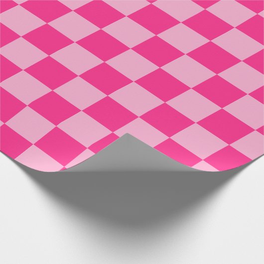 rosa Tafel Geschenkpapier (Ecke)