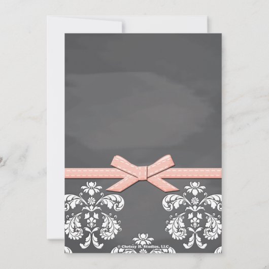 Rosa Tafel-Leuchtkäfer-Weckglas-Babyparty Einladung (Rückseite)