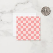 rosa Tafel Mitteilungskarte (Vorderseite/Rückseite Beispiel)