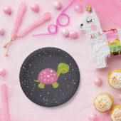 Rosa Tafel-Schildkröte-Party-Platte Pappteller (Party)