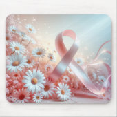 rosa Tafelband und weiße Milchsorten Mousepad (Vorne)